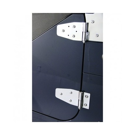 KIT CHARNIERES PORTE ENTIERE YJ 94-96 - INOX*