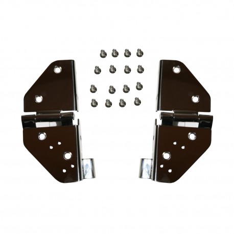 KIT CHARNIERES BAIE DE PARE-BRISE CJ-YJ - INOX