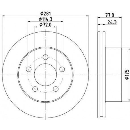DISQUE FREIN AVT JEEP 90-99 - SURFACE APPUIE FINE