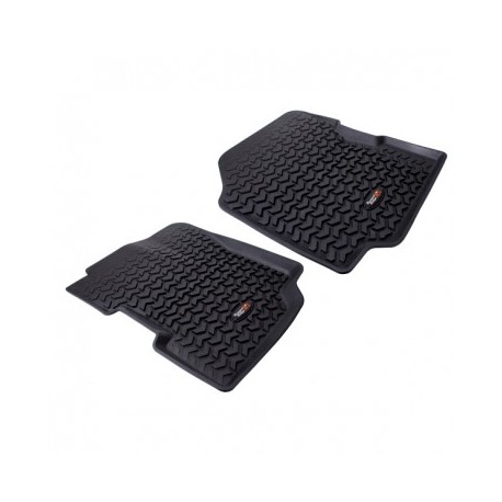 KIT TAPIS SOL AVT CJ-YJ 76-96 - CAOUTCHOUC NOIR*