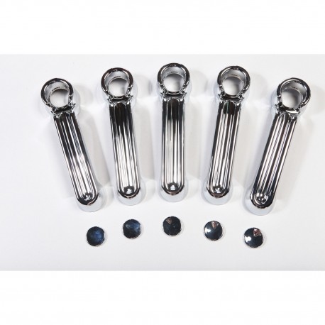 KIT CACHES POIGNEES PORTE JK 4 PORTES - CHROME*