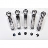 KIT CACHES POIGNEES PORTE JK 4 PORTES - CHROME*