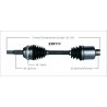 CARDAN AVT DROIT PL-PT 2.4L TURBO 03-10*
