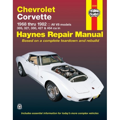 REVUE TECHNIQUE CORVETTE 68-82 24040