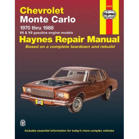 REVUE TECHNIQUE CHEVY MONTE CARLO 70-88 24055