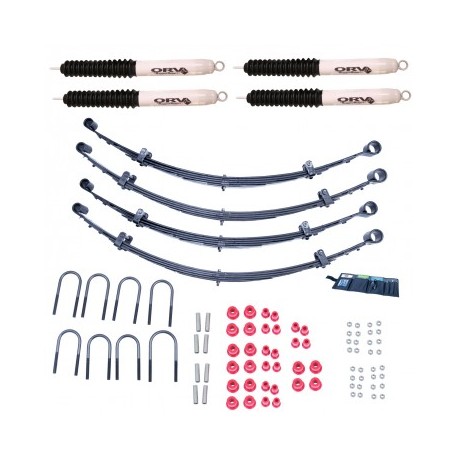 KIT REHAUSSE SUSP CJ 76-86 +2 - AVEC AMORTS