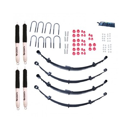 KIT REHAUSSE SUSP CJ 76-86 +4 - AVEC AMORTS