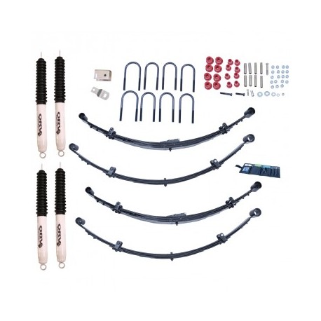 KIT REHAUSSE SUSP YJ 87-96 +4 - AVEC AMORTS