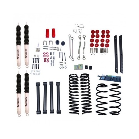 KIT REHAUSSE SUSP TJ 03-06 +4 - AVEC AMORTS