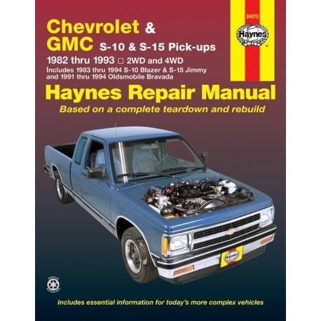 REVUE TECHNIQUE GM PU S10-S15 82-93 24070