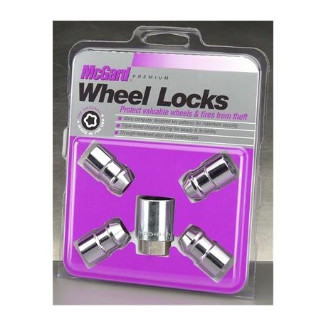 KIT ECROUS ROUE ANTIVOL 7/16-20 - CHROME/CONIQUE*