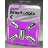 KIT ECROUS ROUE ANTIVOL 7/16-20 - CHROME/CONIQUE*
