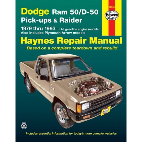 REVUE TECHNIQUE DODGE PU D50 79-93 30045