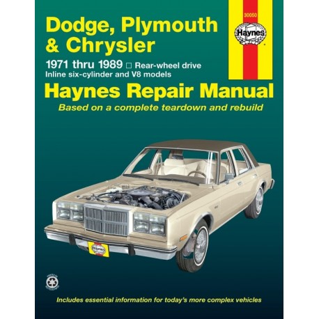 REVUE TECHNIQUE MOPAR PASS MS 71-89 30050