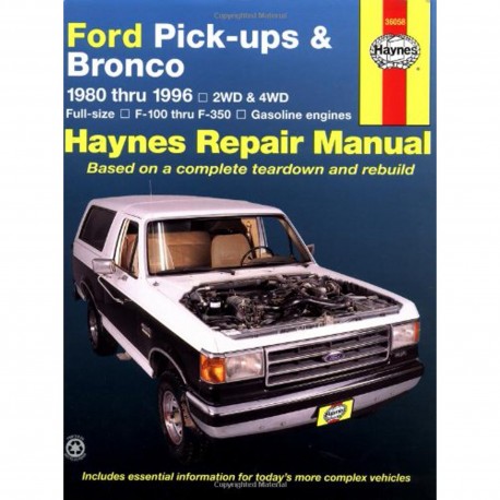 REVUE TECHNIQUE FORD BRONCO-TRUCK FS 80-96 36058