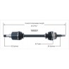 CARDAN AVT DROIT FORD PASS V6 86-05
