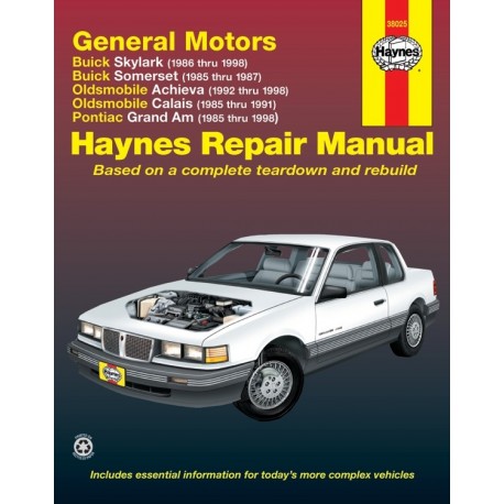 REVUE TECHNIQUE GM PASS X BODY 85-98 38025