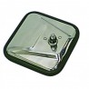 RETROVISEUR EXT CJ-YJ CARRE - INOX/SANS BRAS*