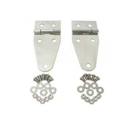 KIT CHARNIERES DE CAPOT CJ-YJ 76-96 - INOX 7402