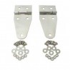 KIT CHARNIERES DE CAPOT CJ-YJ 76-96 - INOX 7402