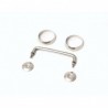 KIT CROCHET BAIE DE PARE-BRISE TJ - INOX 7404