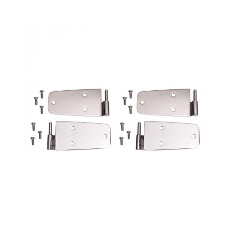 KIT CHARNIERES PORTE ENTIERE CJ-YJ 76-93 - INOX*