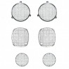 KIT GRILLES PROTECT FEUX AVT-ARR CJ 76-86 - INOX*