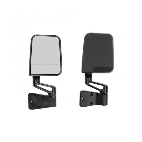 KIT RETROVISEURS DUAL FOCAL YJ-TJ 87-02 - NOIR*