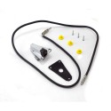 KIT EMBASE ANTENNE CJ-YJ 76-96 - CHROME/AVEC CABLE