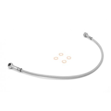KIT FLEXIBLES FREIN AVT CJ 76-81 - +4 INOX*