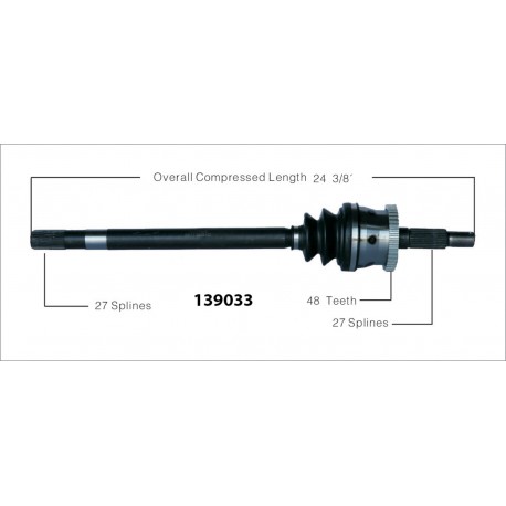 ARBRE ROUE AVT GAUCHE WJ 99-04 - SANS VARILOC