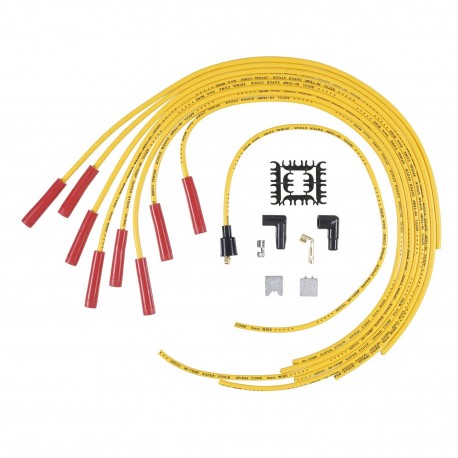 FAISCEAU ALLUMAGE 8MM SPIRAL CORE DROIT - JAUNE