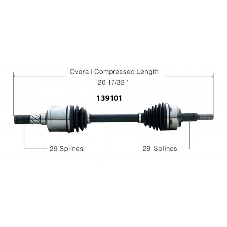 CARDAN AVT GAUCHE WH-XK 05-10 139101*