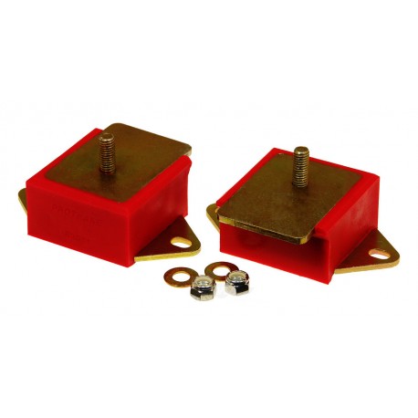 KIT SILENTBLOCS URETHANE MOTEUR CJ L6 77-86 -ROUGE