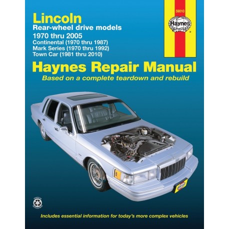 REVUE TECHNIQUE LINCOLN PASS FS 70-10 59010