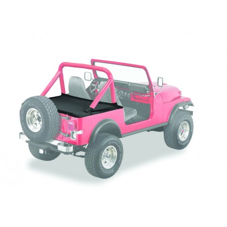 COUVRE TONNEAU CJ-YJ 76-91 - NOIR - AVEC RAILS