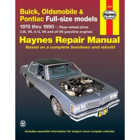 REVUE TECHNIQUE BUICK-OLDSMOBILE-PONTIAC FS 70-92