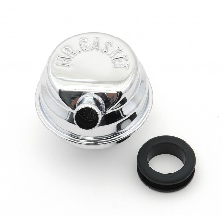 KIT RENIFLARD CACHE-CULBUTEUR TYPE MOPAR - CHROME*